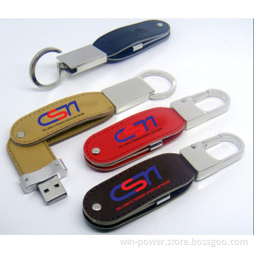 Leather USB Flash Drive; Hot Sale USB Flash Drive; Certificated for CE FCC RoHS USB Flash Disk